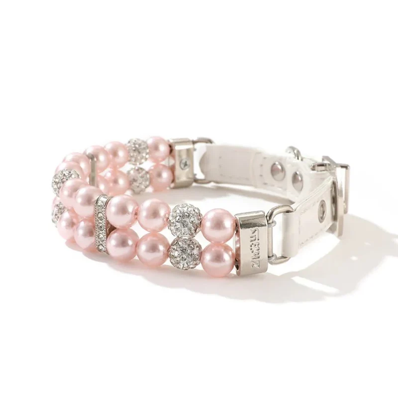 Collier Perles Strass Bijou Chien