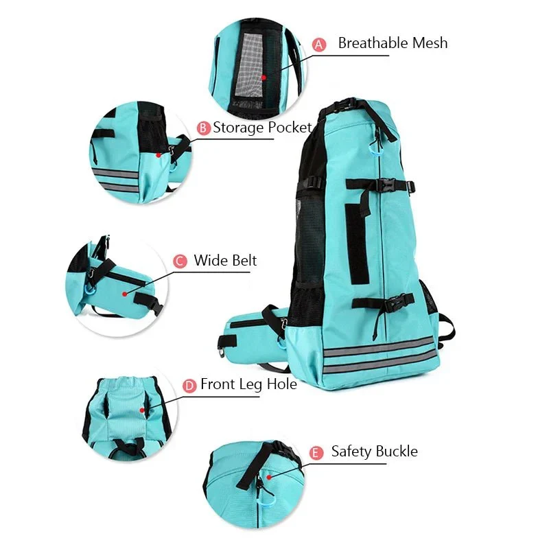 Sac à Dos Randonnée Chien Transport Noir