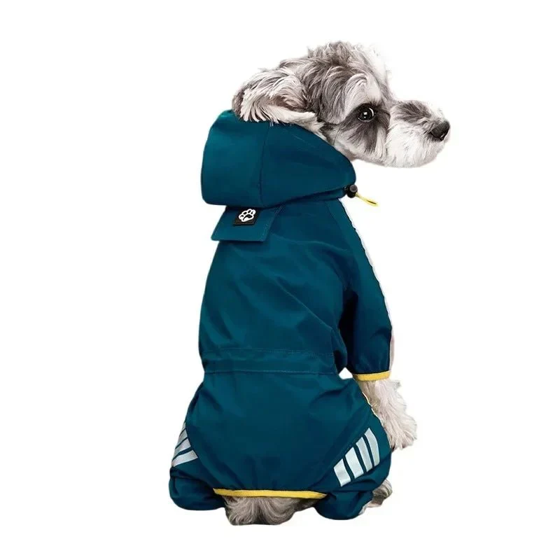 Combinaison Imperméable Capuche Chien Colorée