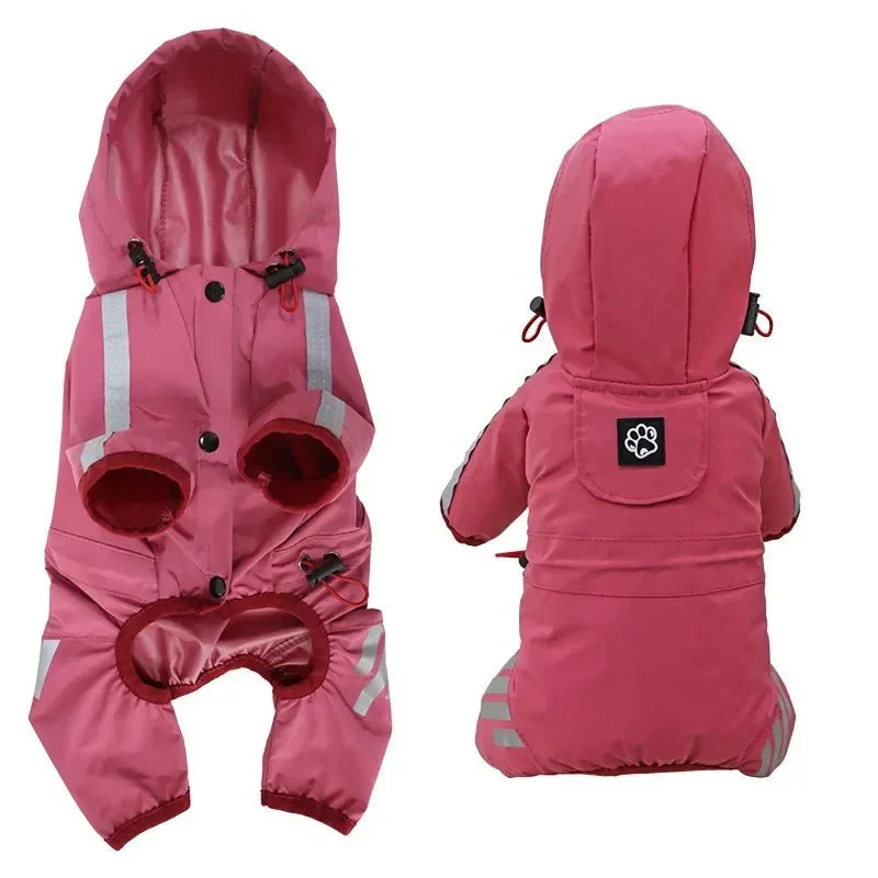 Combinaison Imperméable Capuche Chien Colorée