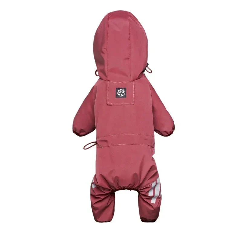 Combinaison Imperméable Capuche Chien Colorée