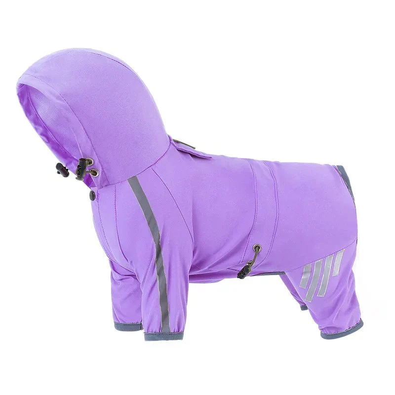 Combinaison Imperméable Capuche Chien Colorée