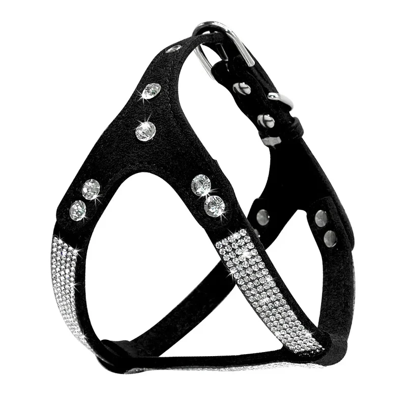 Harnais Strass Set Avec Laisse Petit Chien