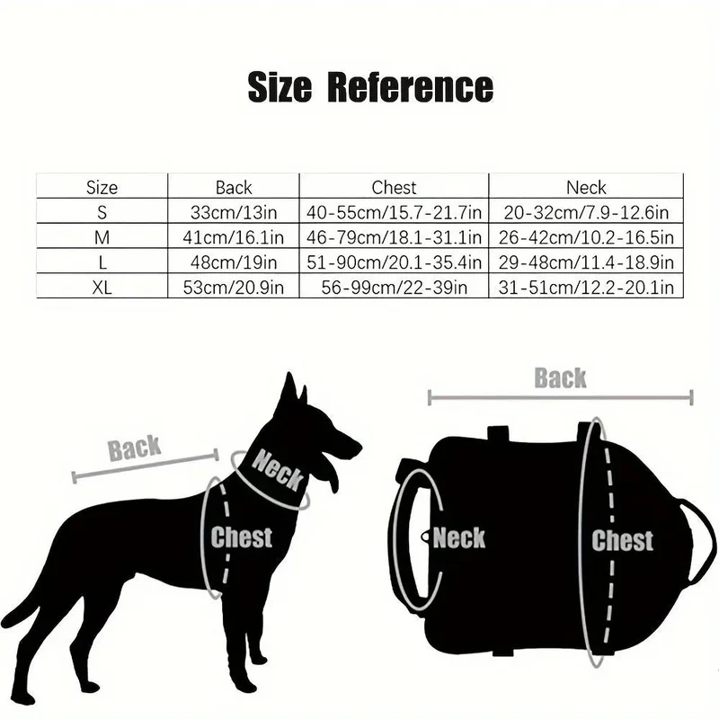 Harnais Sacoche Tactique Nylon Gros Chien