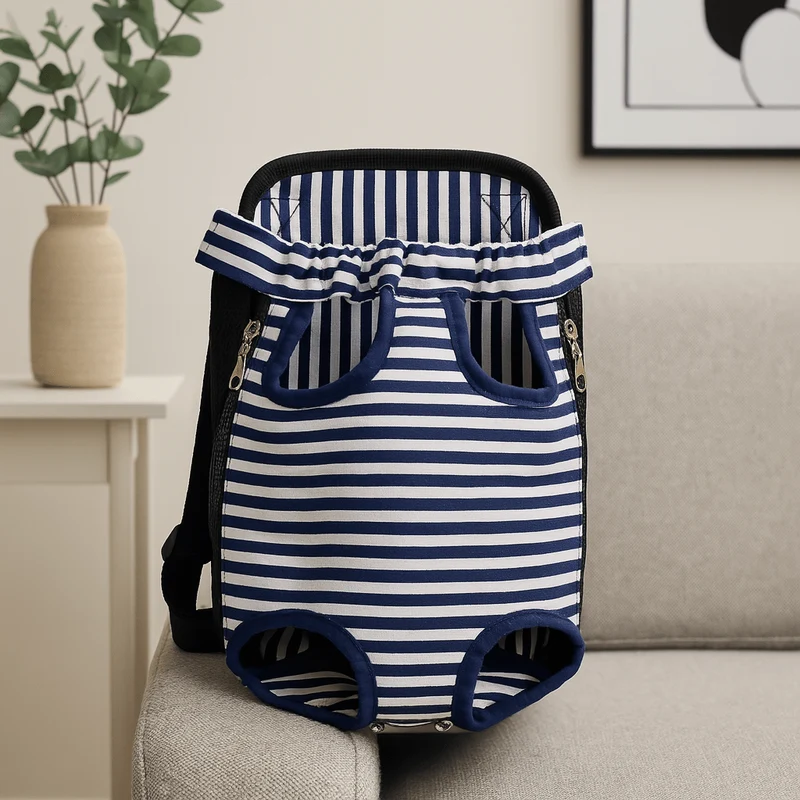 Sac Ventral Chien à Motifs Variés