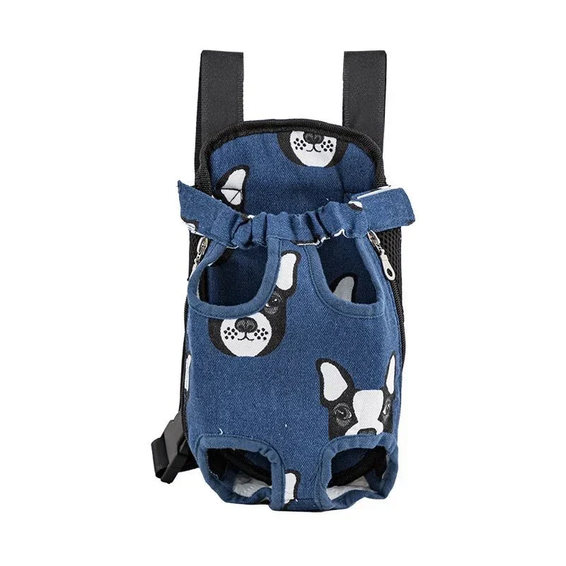 Sac Ventral Chien à Motifs Variés