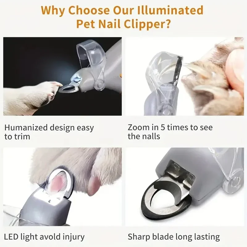 Pince Coupe-Ongles LED Loupe Gros Chien
