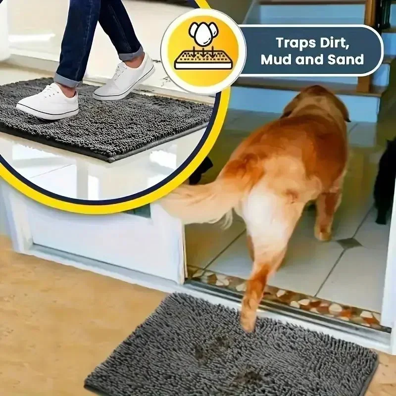 Tapis Absorbant Pattes Antidérapant Gros Chien