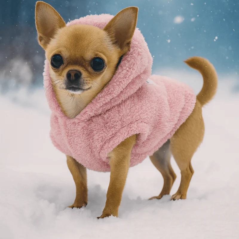 Pull Polaire Doux Petit Chien