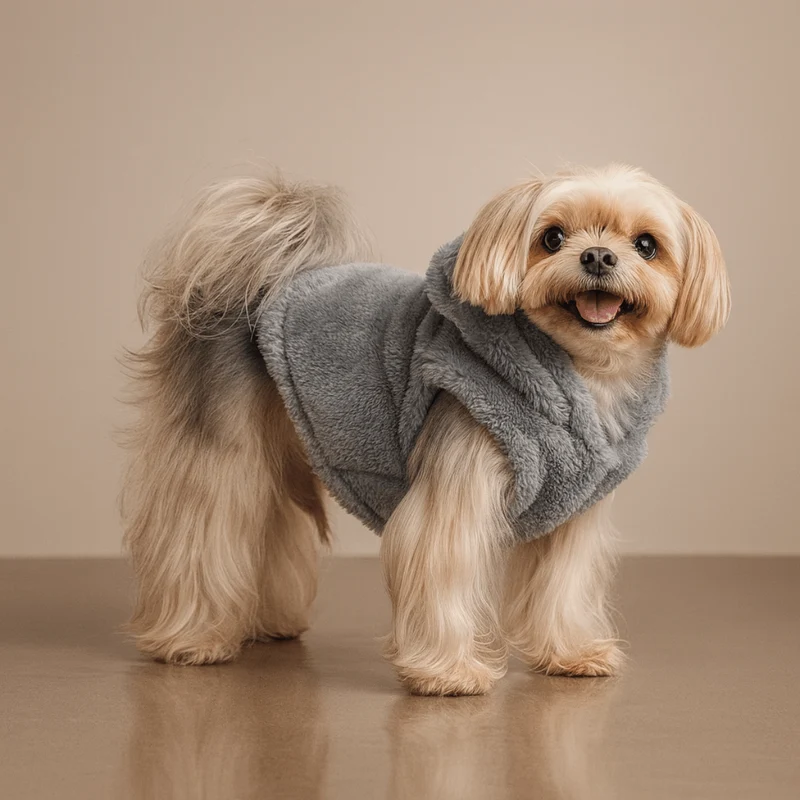 Pull Polaire Doux Petit Chien