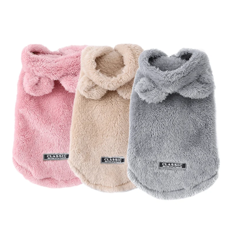 Pull Polaire Doux Petit Chien