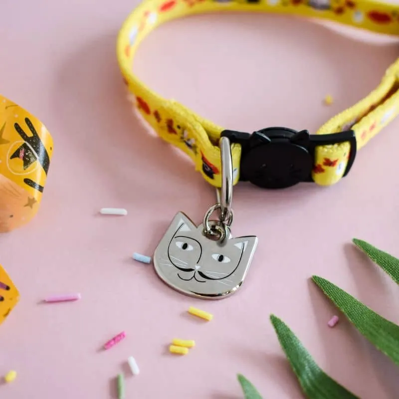 COLLIER POUR CHAT ARTY AVEC MÉDAILLE - SALVADOR CATLI 🎨
