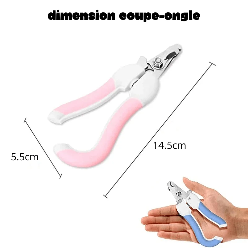 Coupe-Ongles Acier Inox Sécurité Chien