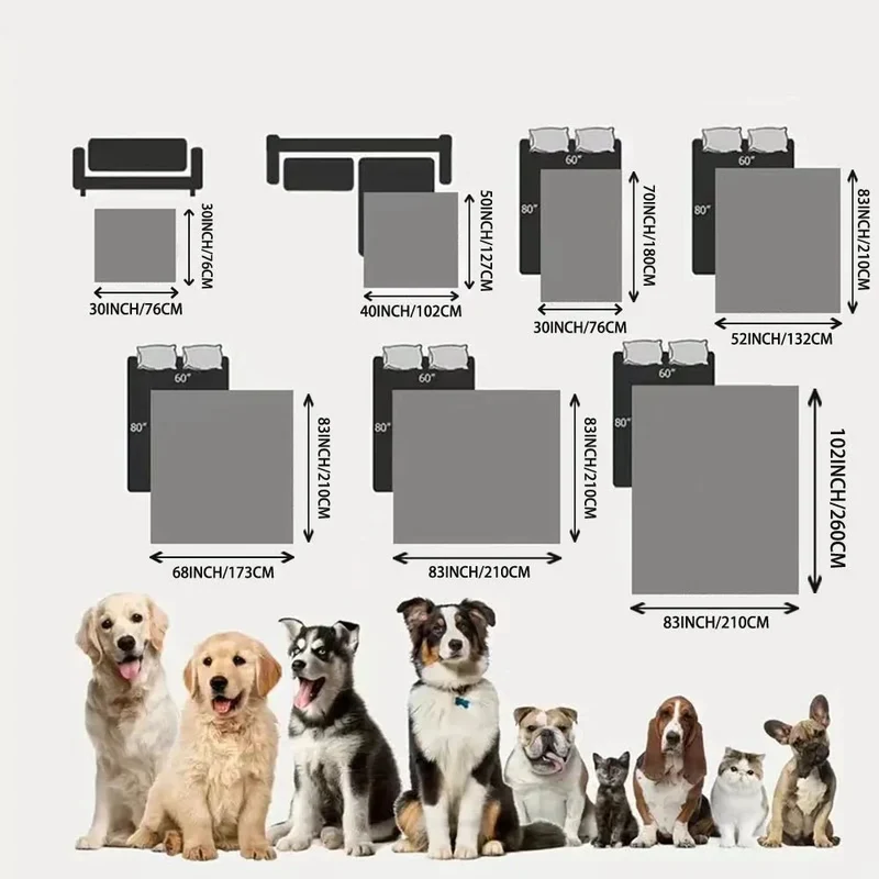 Plaid Waterproof Canapé Lit Gros Chien
