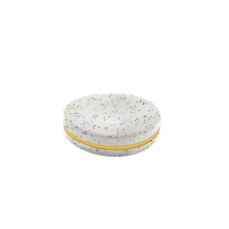 GAMELLE DOUBLE DE VOYAGE PLIABLE AVEC ÉTUI POUR CHIEN - CONFETTIS