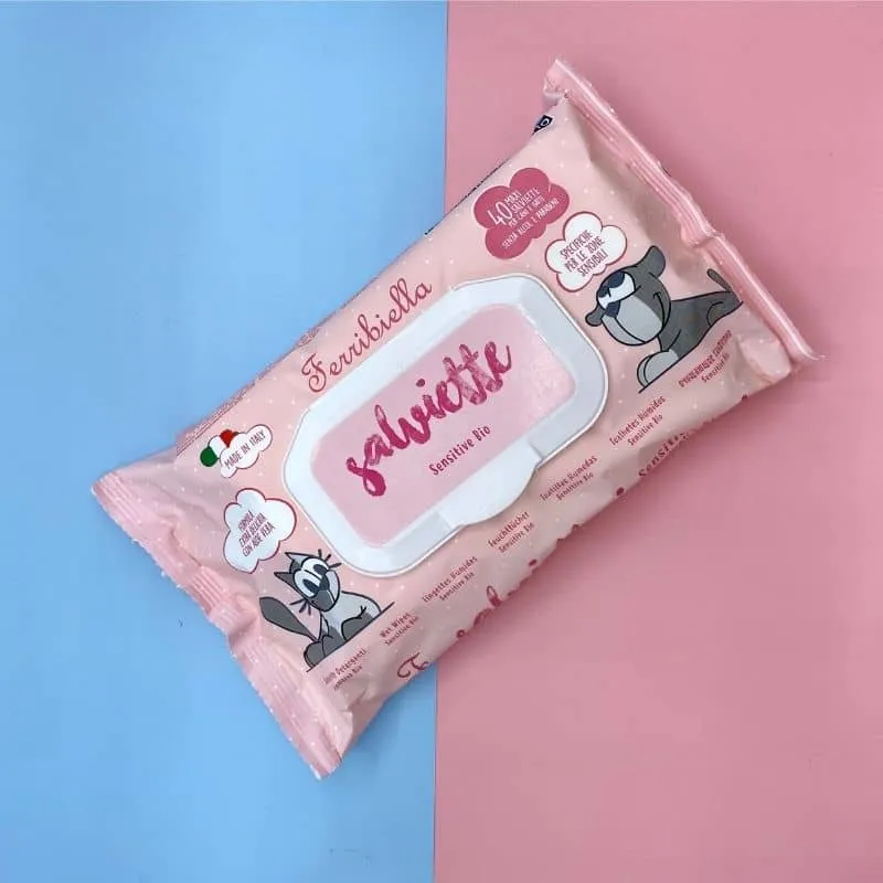 LINGETTES NETTOYANTES SENSITIVE BIO - POUR CHIEN ET CHAT