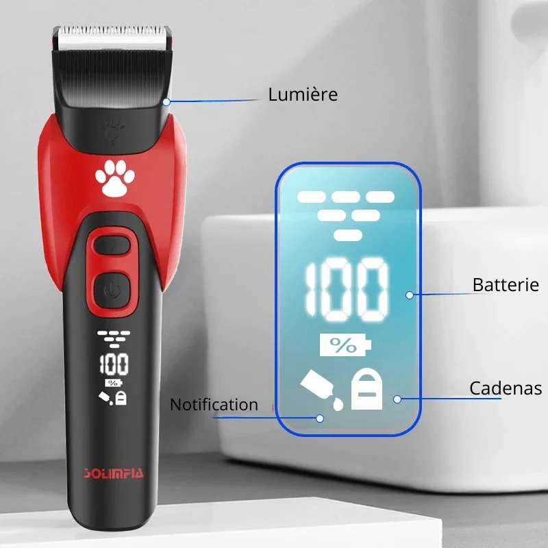 Tondeuse sans Fil Silencieuse 10W Chien