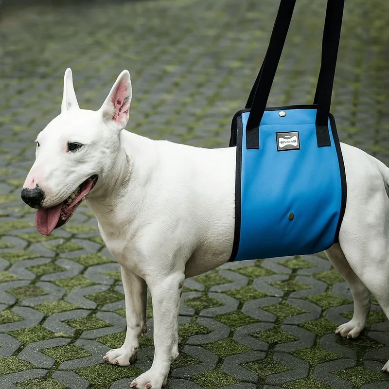 Harnais Maintien Anti-Stress Chien Noir Bleu