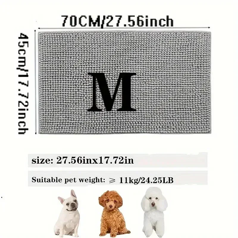 Tapis Pattes Absorbant Antidérapant Gros Chien