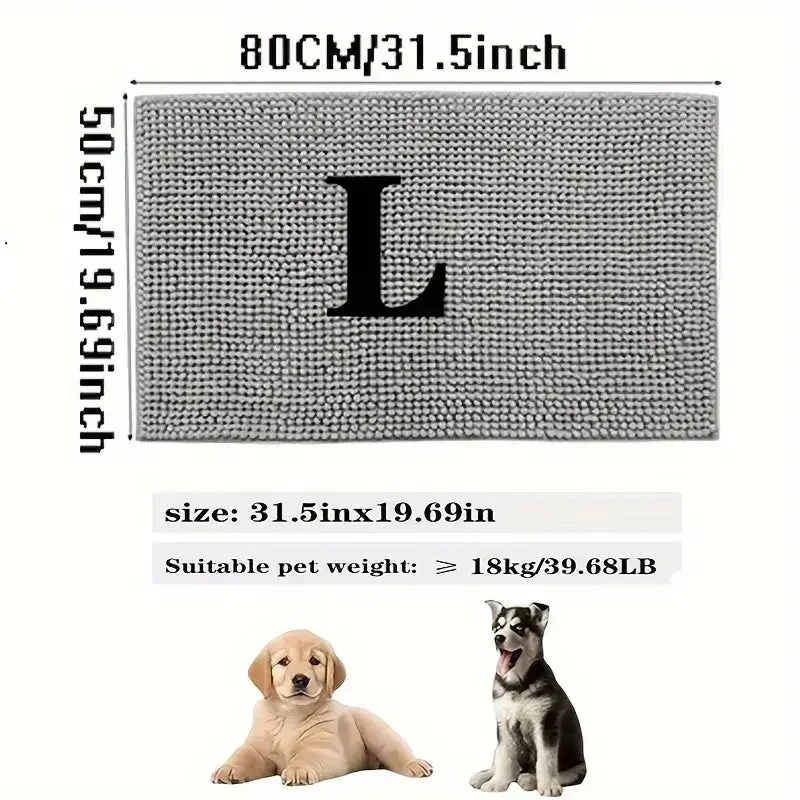 Tapis Pattes Absorbant Antidérapant Gros Chien