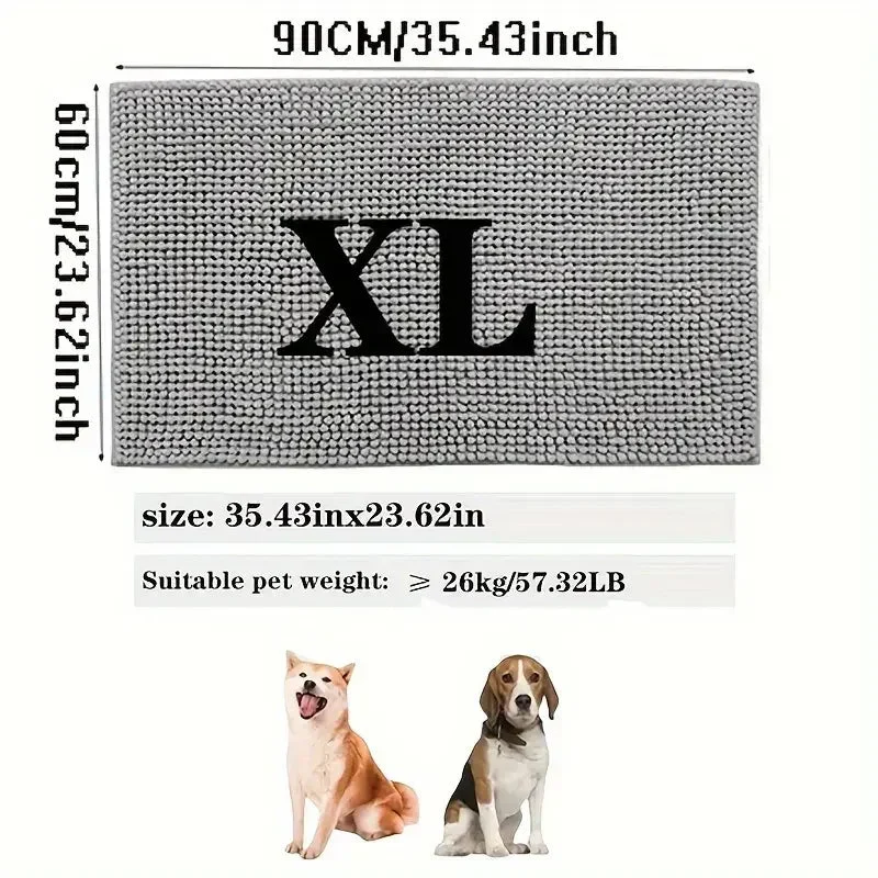 Tapis Pattes Absorbant Antidérapant Gros Chien