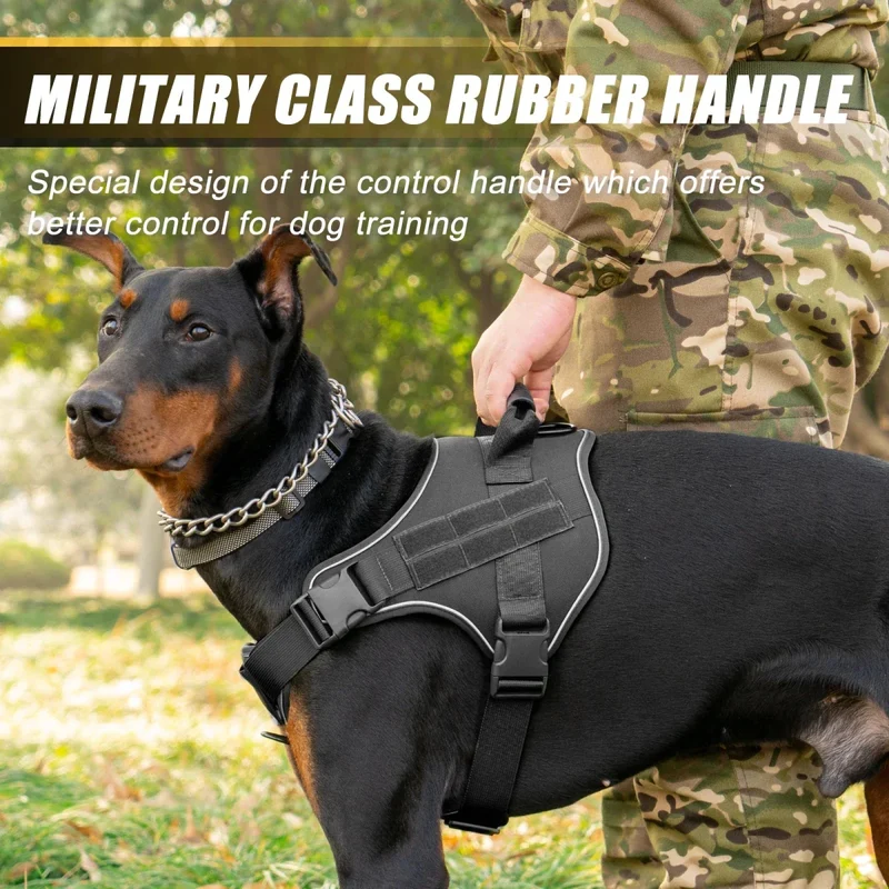 Harnais Anti-Traction Tactique Gros Chien
