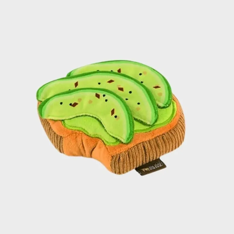 PELUCHE POUR CHIEN - TOAST À L'AVOCAT 🥑 (2 TAILLES DISPO)