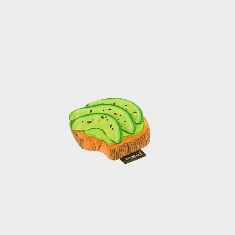 PELUCHE POUR CHIEN - TOAST À L'AVOCAT 🥑 (2 TAILLES DISPO)