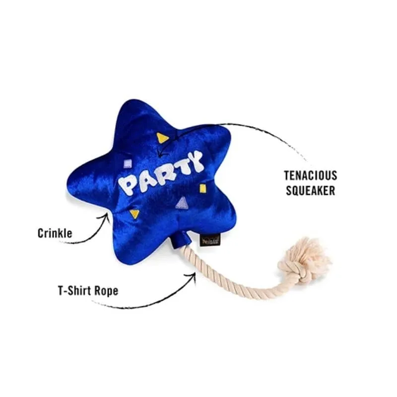 PELUCHE POUR CHIEN - BALLON ÉTOILE 🎈(2 TAILLES DISPO)