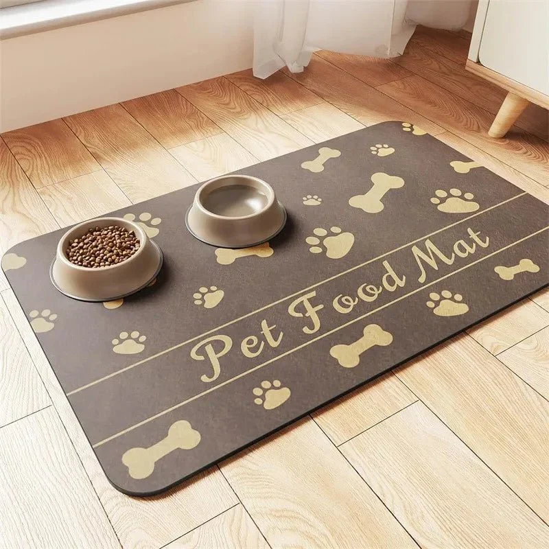 Tapis Sous Gamelle Antidérapant Gros Chien