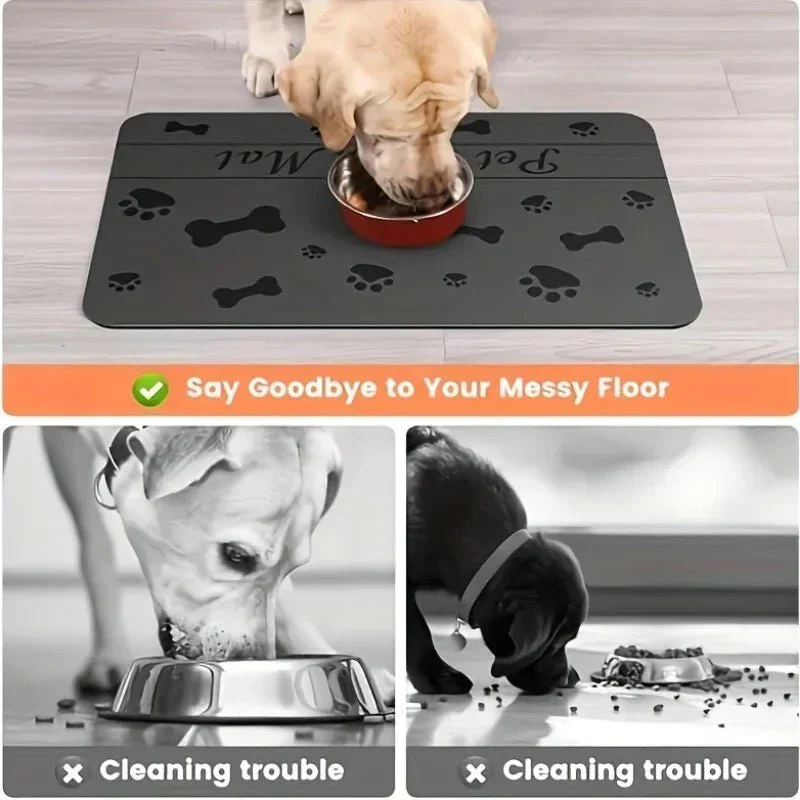 Tapis Sous Gamelle Antidérapant Gros Chien