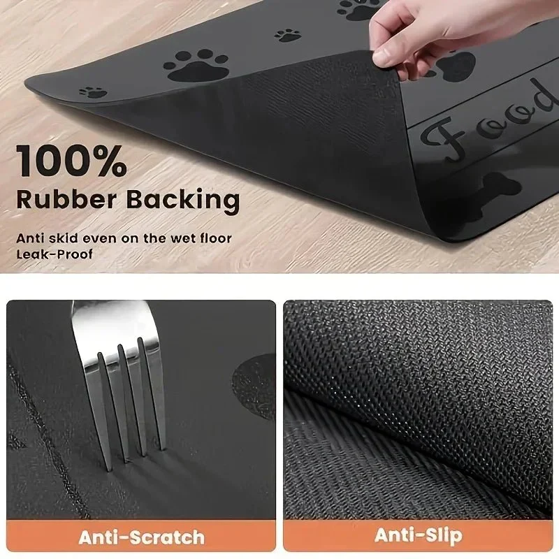 Tapis Sous Gamelle Antidérapant Gros Chien
