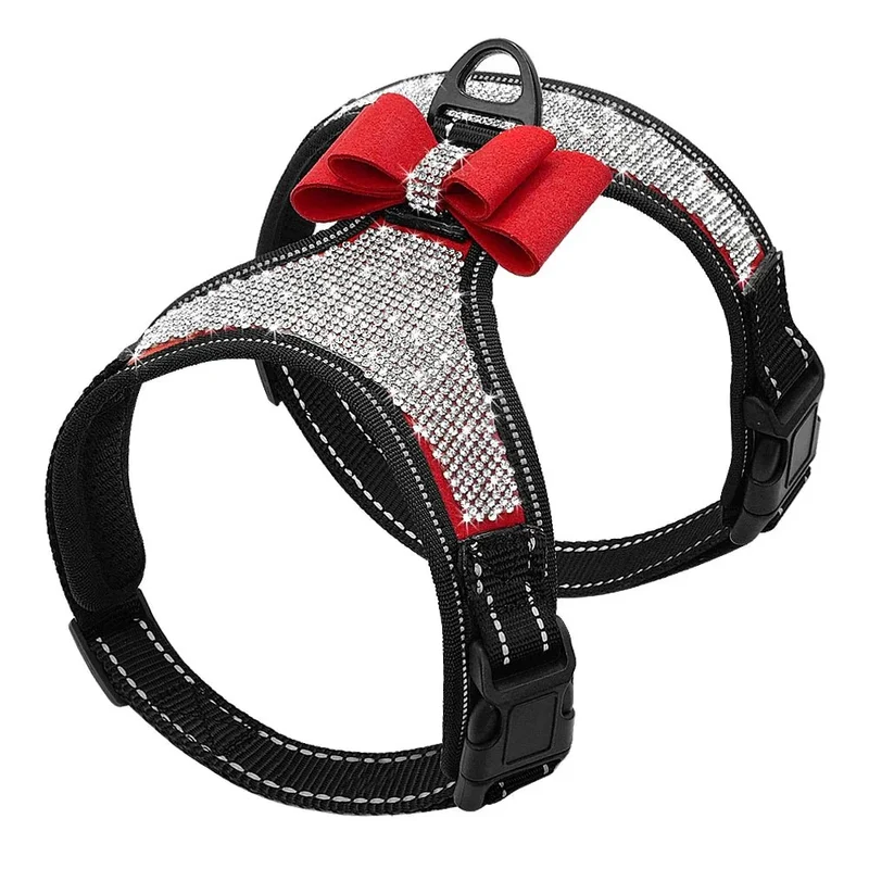 Harnais Strass Élégant Petit Chien