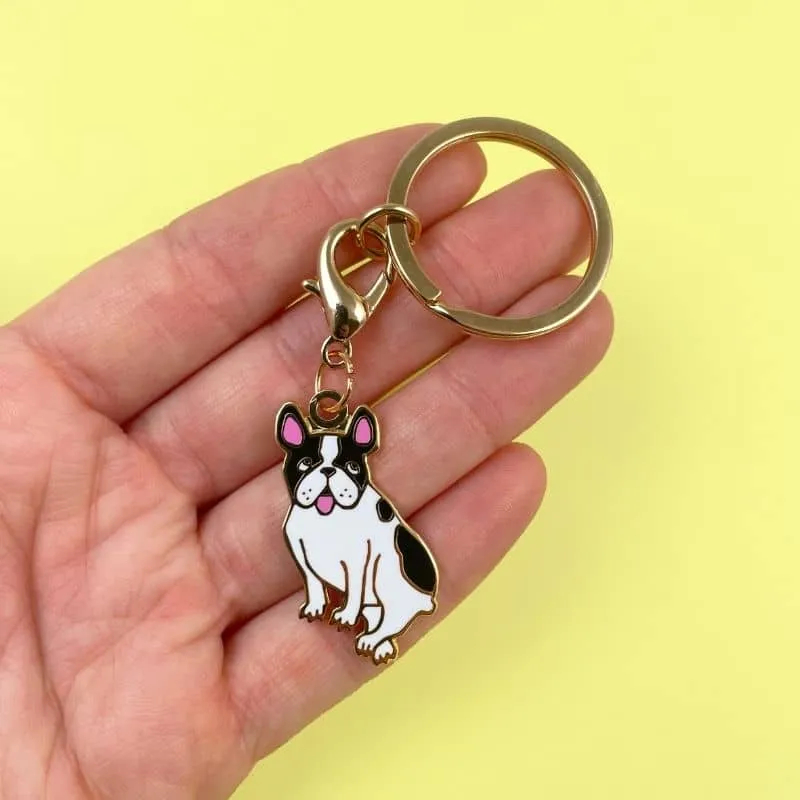 PORTE-CLÉ MÉDAILLE - BOULEDOGUE
