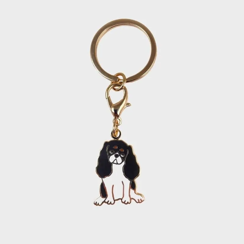 PORTE-CLÉ MÉDAILLE - CAVALIER KING CHARLES