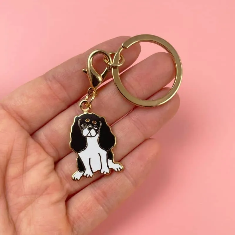PORTE-CLÉ MÉDAILLE - CAVALIER KING CHARLES