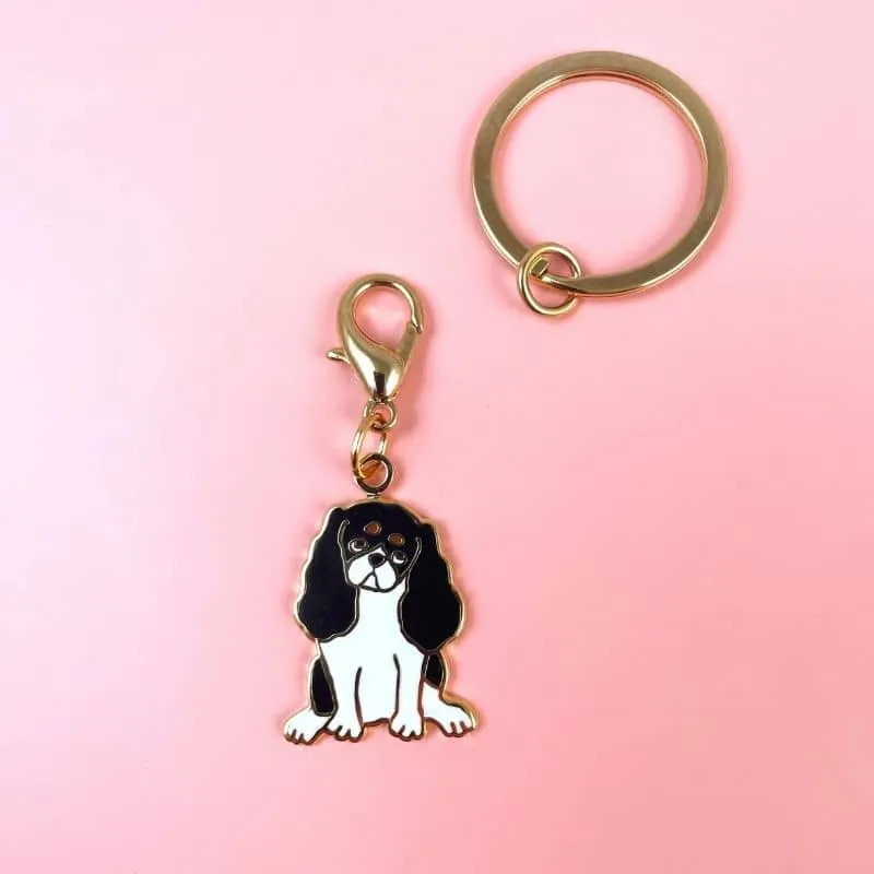PORTE-CLÉ MÉDAILLE - CAVALIER KING CHARLES