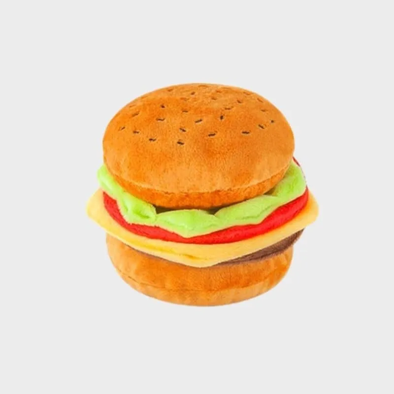 PELUCHE POUR CHIEN - HAMBURGER 🍔 (2 TAILLES DISPO)