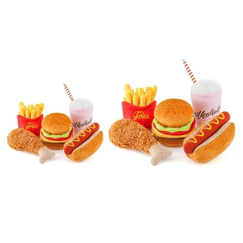 PELUCHE POUR CHIEN - HAMBURGER 🍔 (2 TAILLES DISPO)