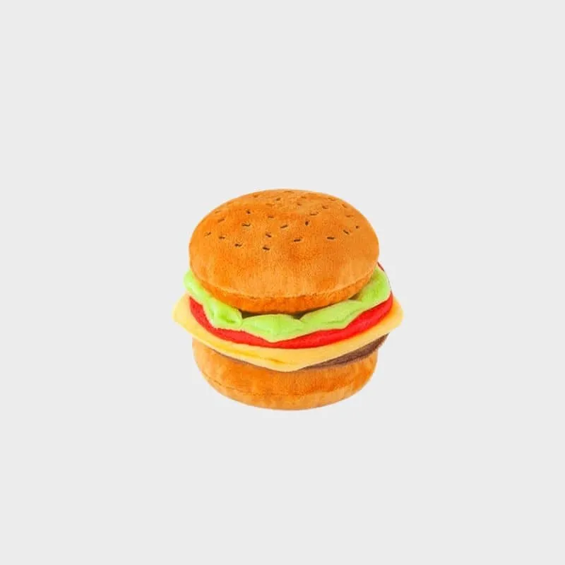 PELUCHE POUR CHIEN - HAMBURGER 🍔 (2 TAILLES DISPO)
