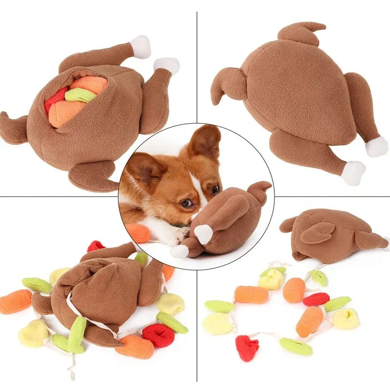 Dinde Peluche Fouille Stimulation Mentale Chien