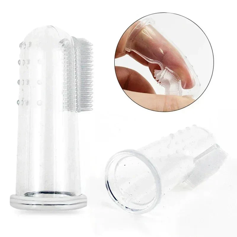 Brosse à Dents Doigt Silicone Chien