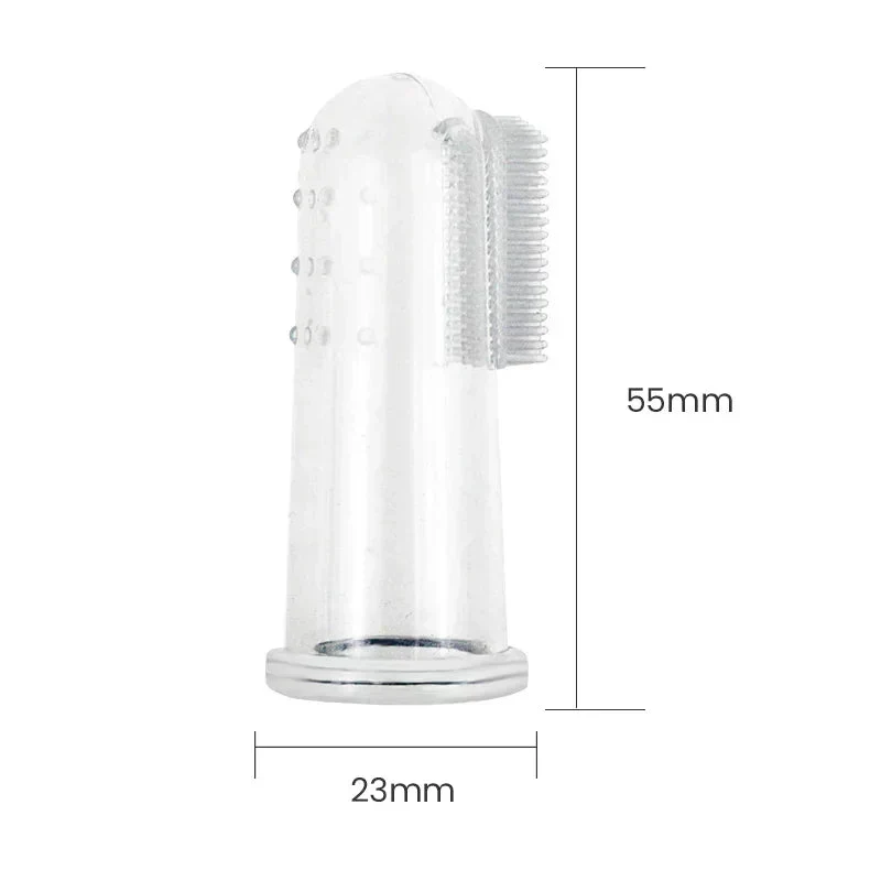 Brosse à Dents Doigt Silicone Chien