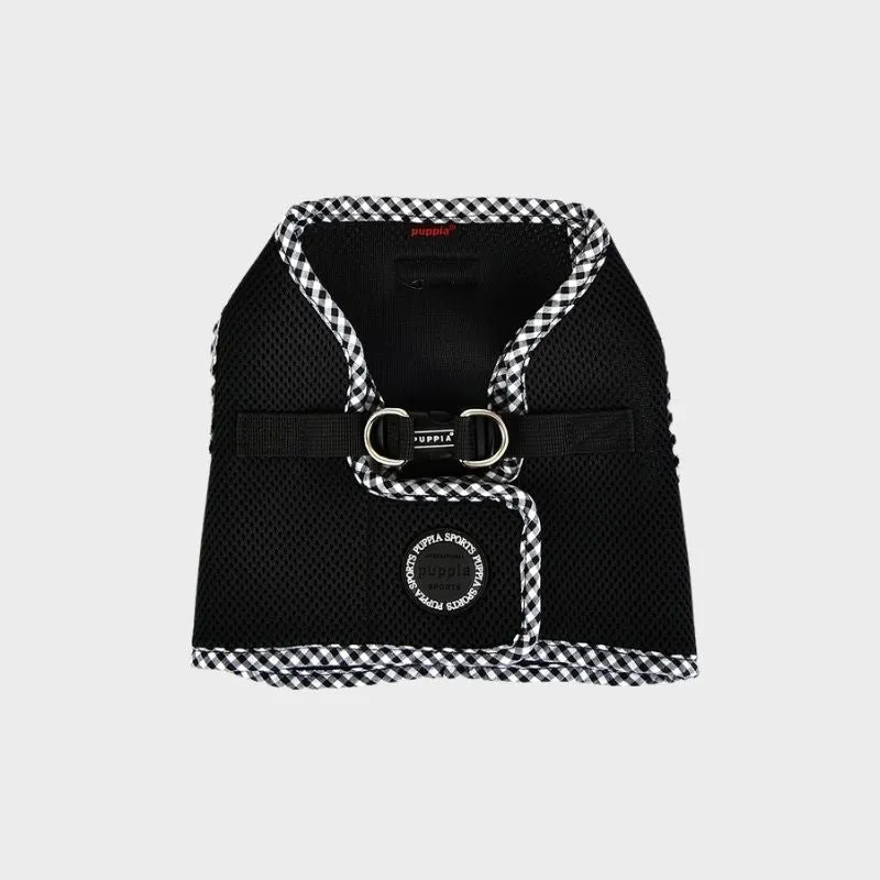 HARNAIS VESTE POUR CHIEN ET CHAT - NOIR BORDURE VICHY