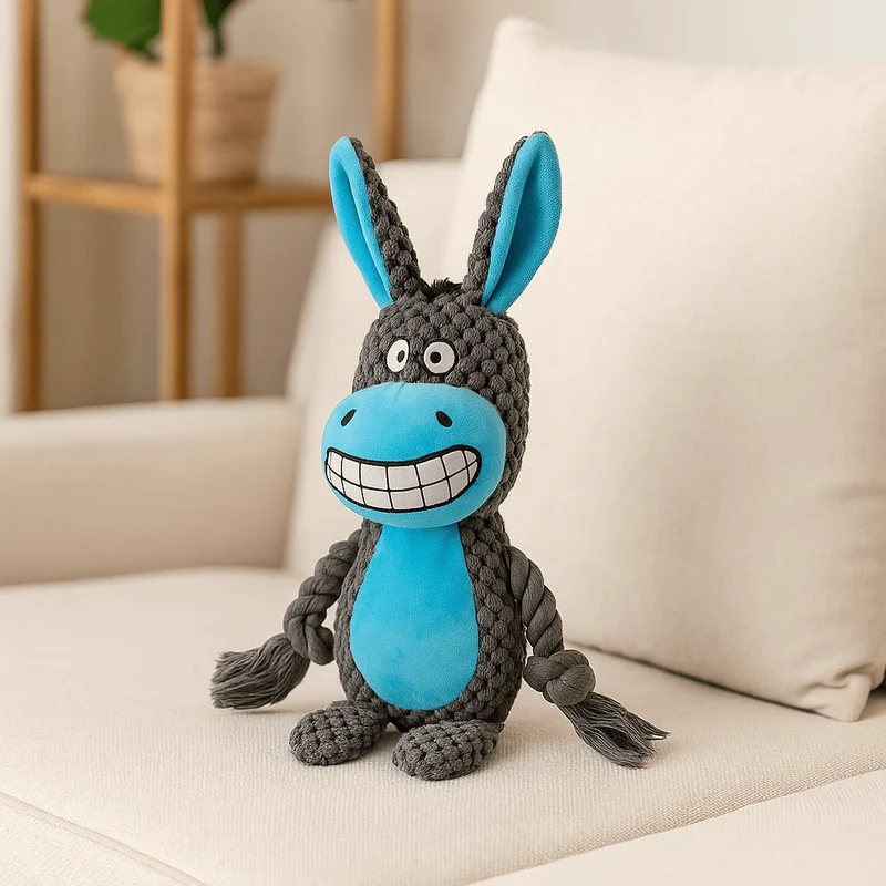 Peluche Âne Sonore Jouet Gros Chien