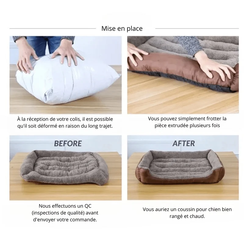 Panier Orthopédique XXL Confort Premium Grand Chien