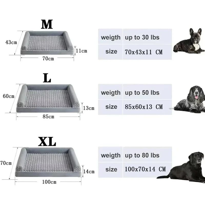 Matelas Orthopédique XXL Mémoire Forme Chien