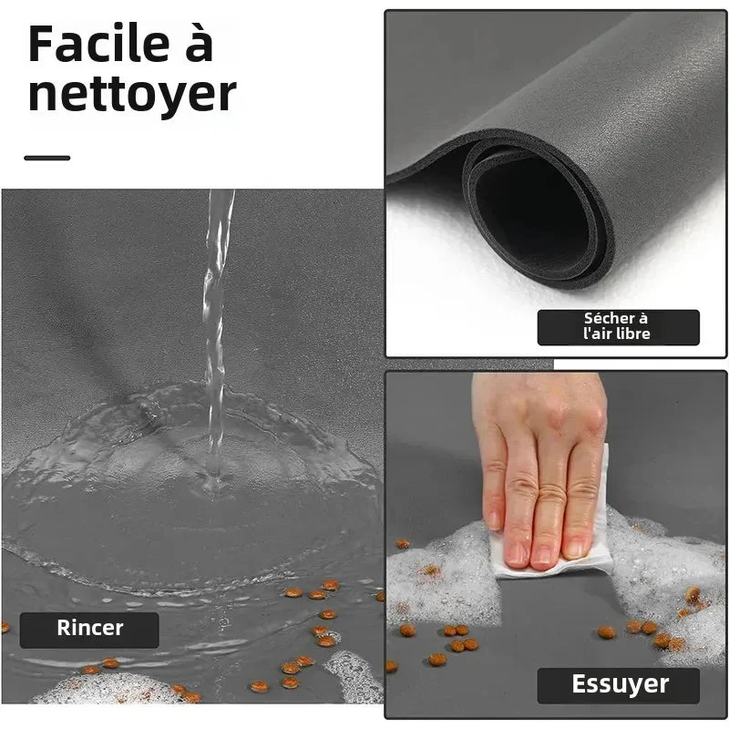 Tapis Sous Gamelle Antidérapant Absorbant