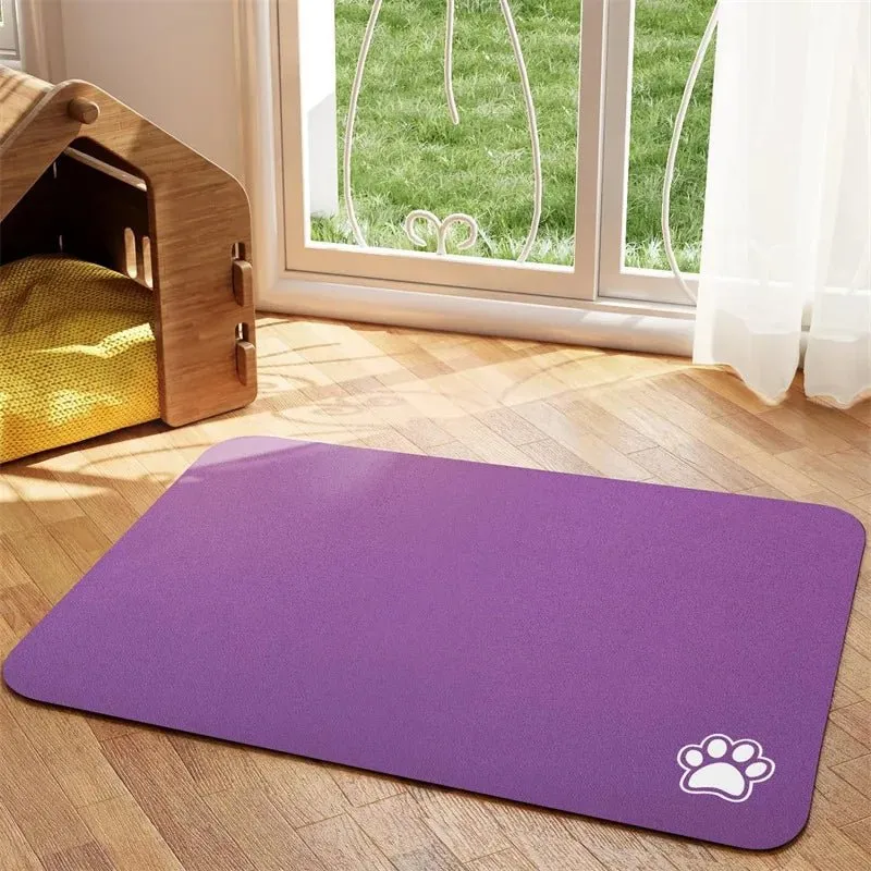 Tapis Sous Gamelle Antidérapant Absorbant