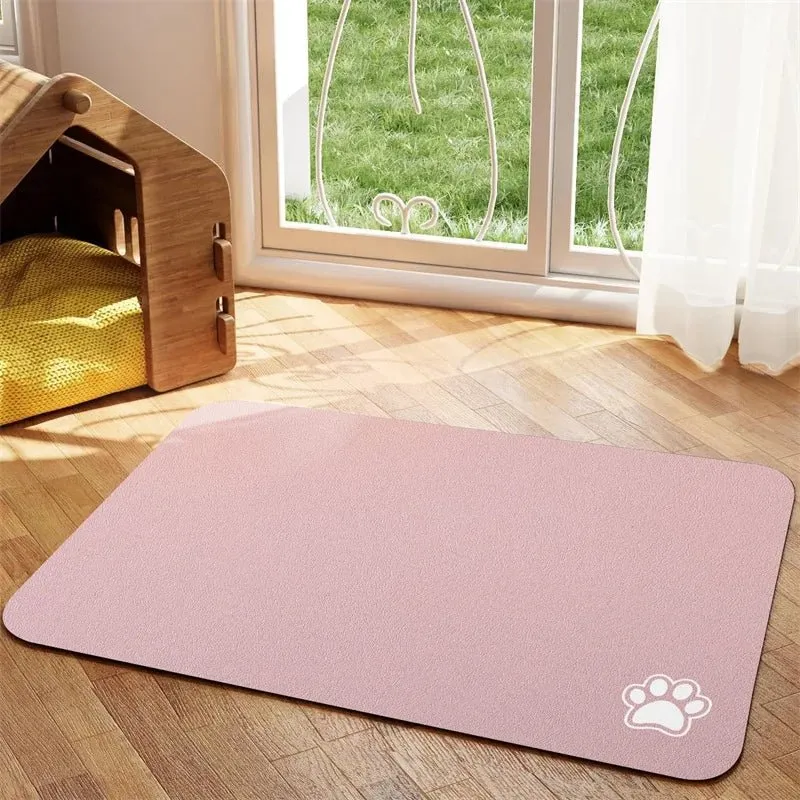 Tapis Sous Gamelle Antidérapant Absorbant